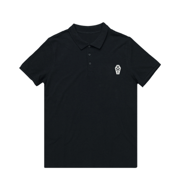 Black Necron Grey Icon Polo Shirt