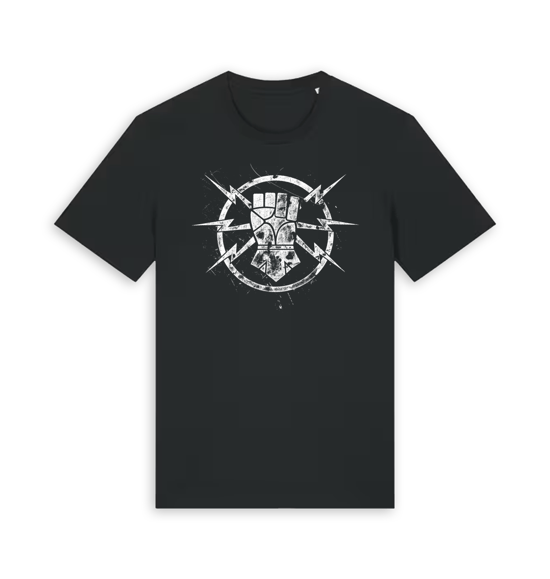 Black Printed T-shirt Front