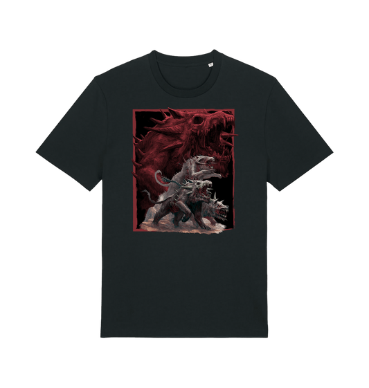 Black Printed T-shirt Front