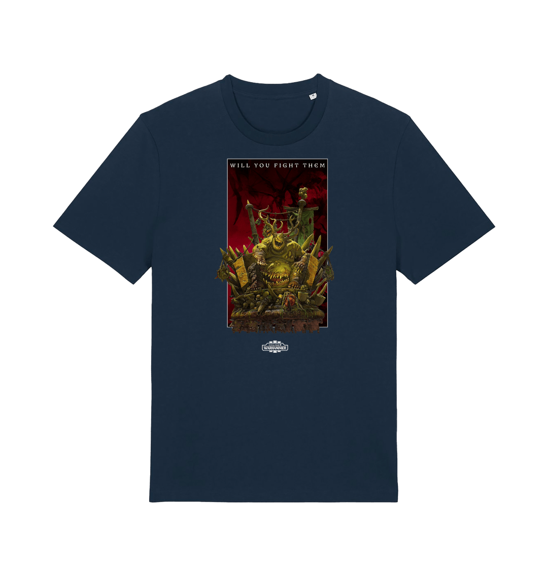 French Navy Printed T-shirt