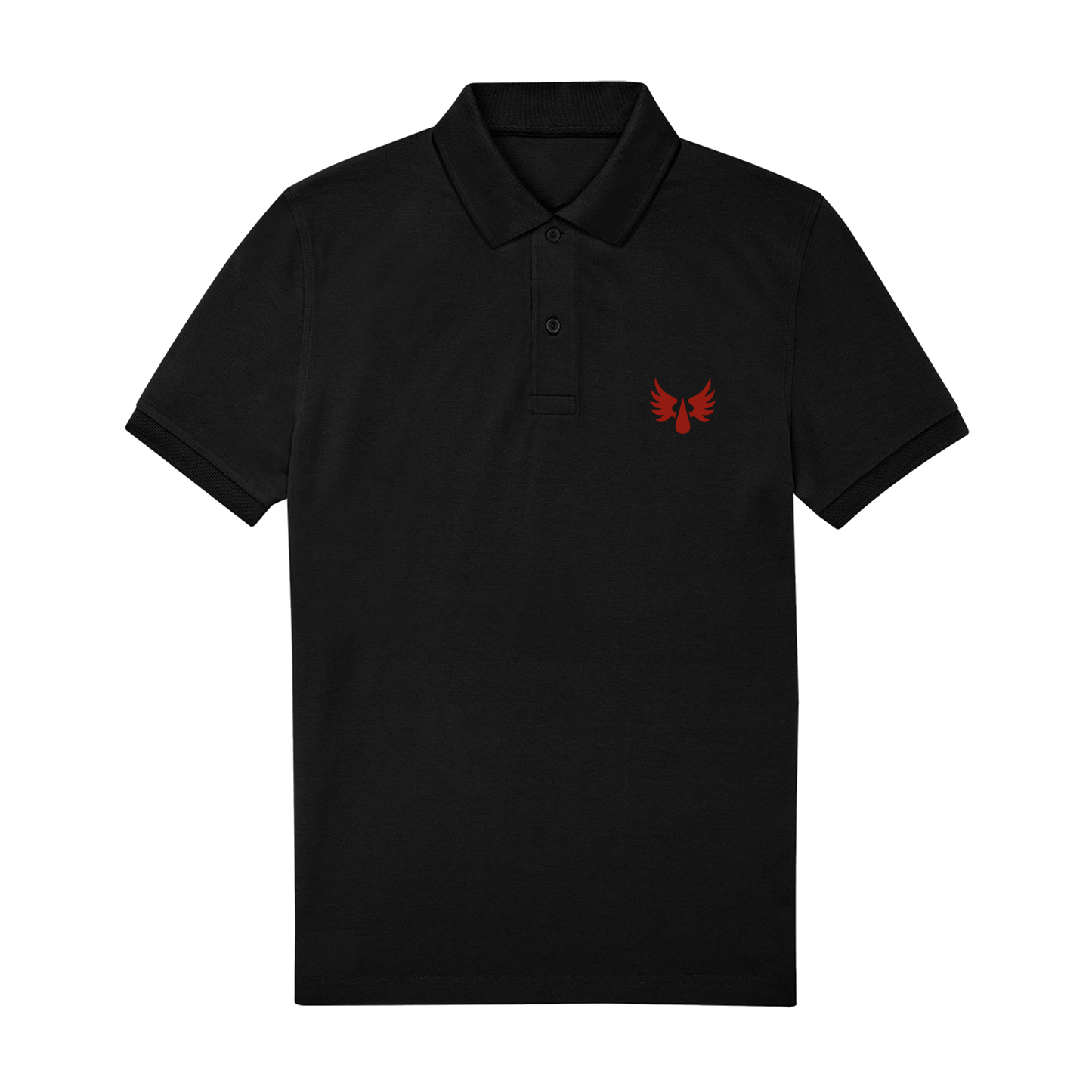 Black Polo Shirt Front