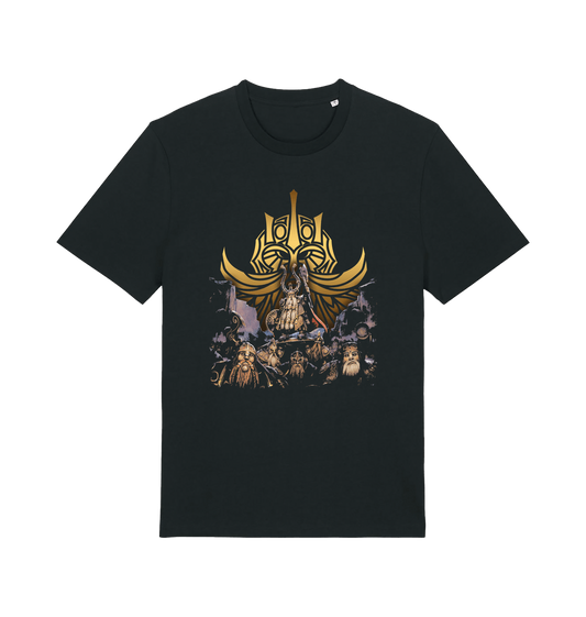 Black Premium Warhammer The Old World Dwarfen Mountain Holds Collage T Shirt