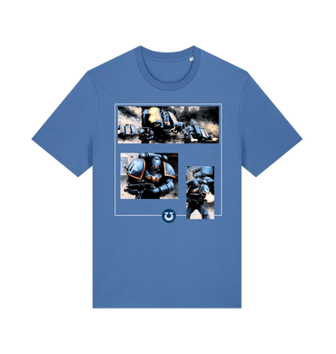 Bright Blue Printed T-shirt