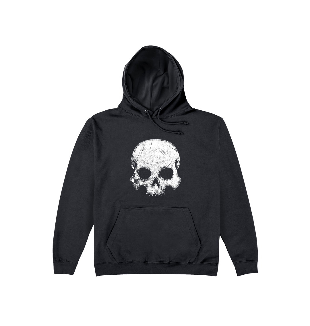 Deep Black Printed Hoody