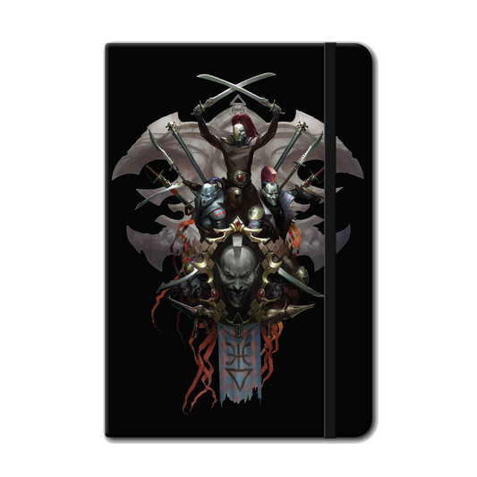 Harlequins Mask Collage Notebook