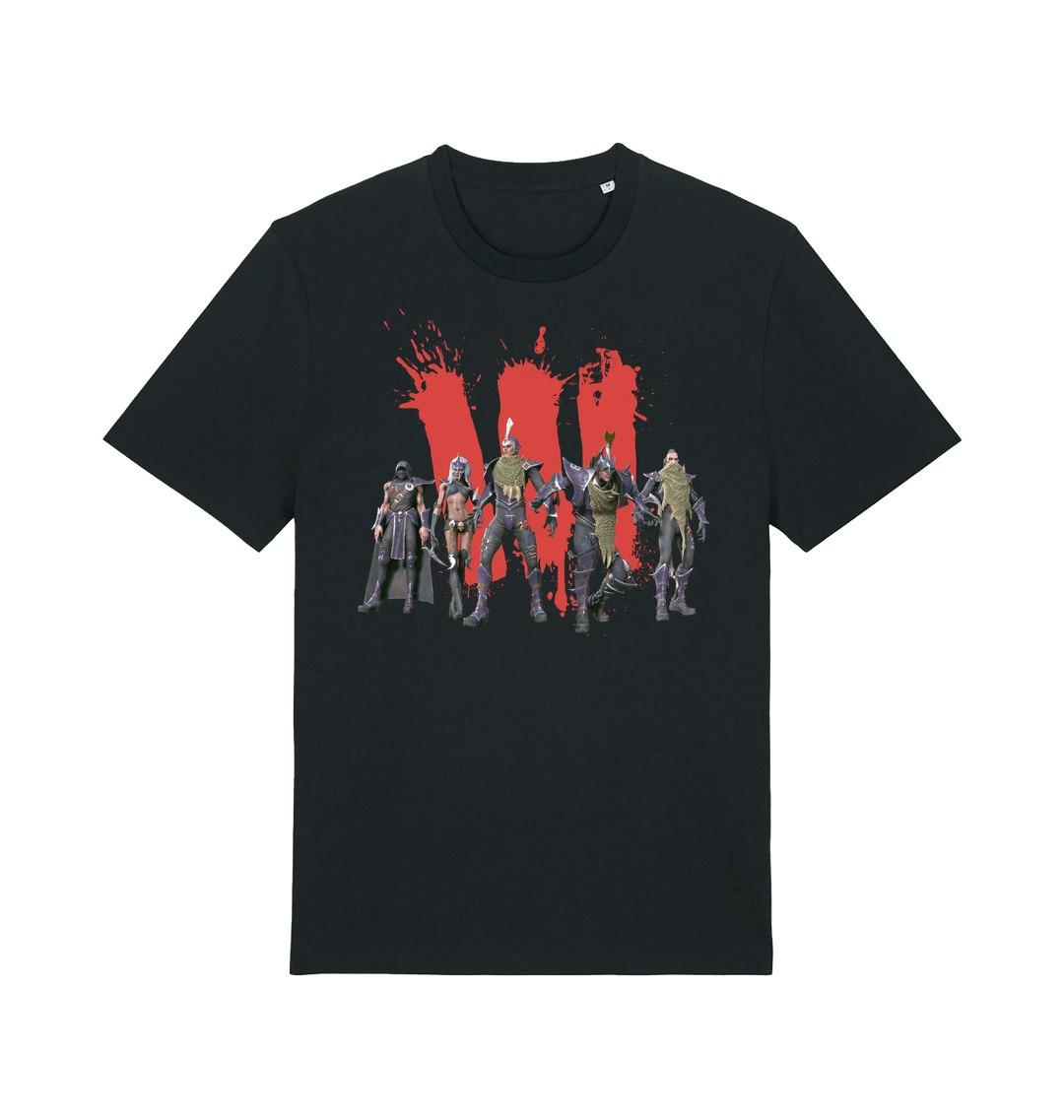 Black Printed T-shirt Front