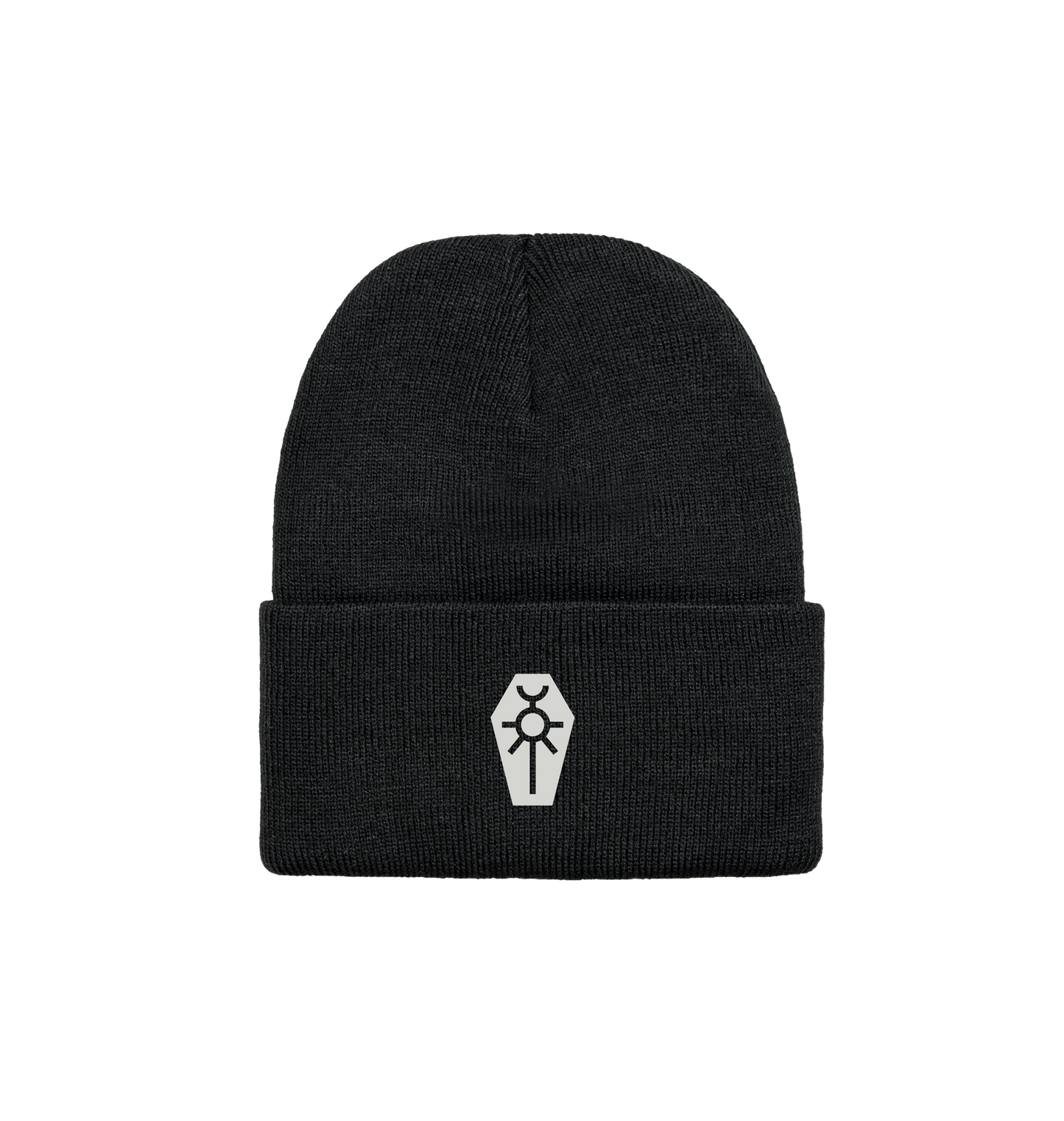 Black Necron Grey Icon Beanie
