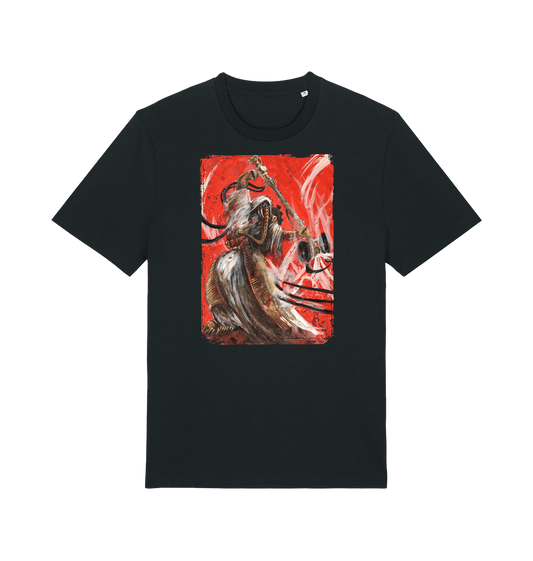 Black Printed T-shirt Front