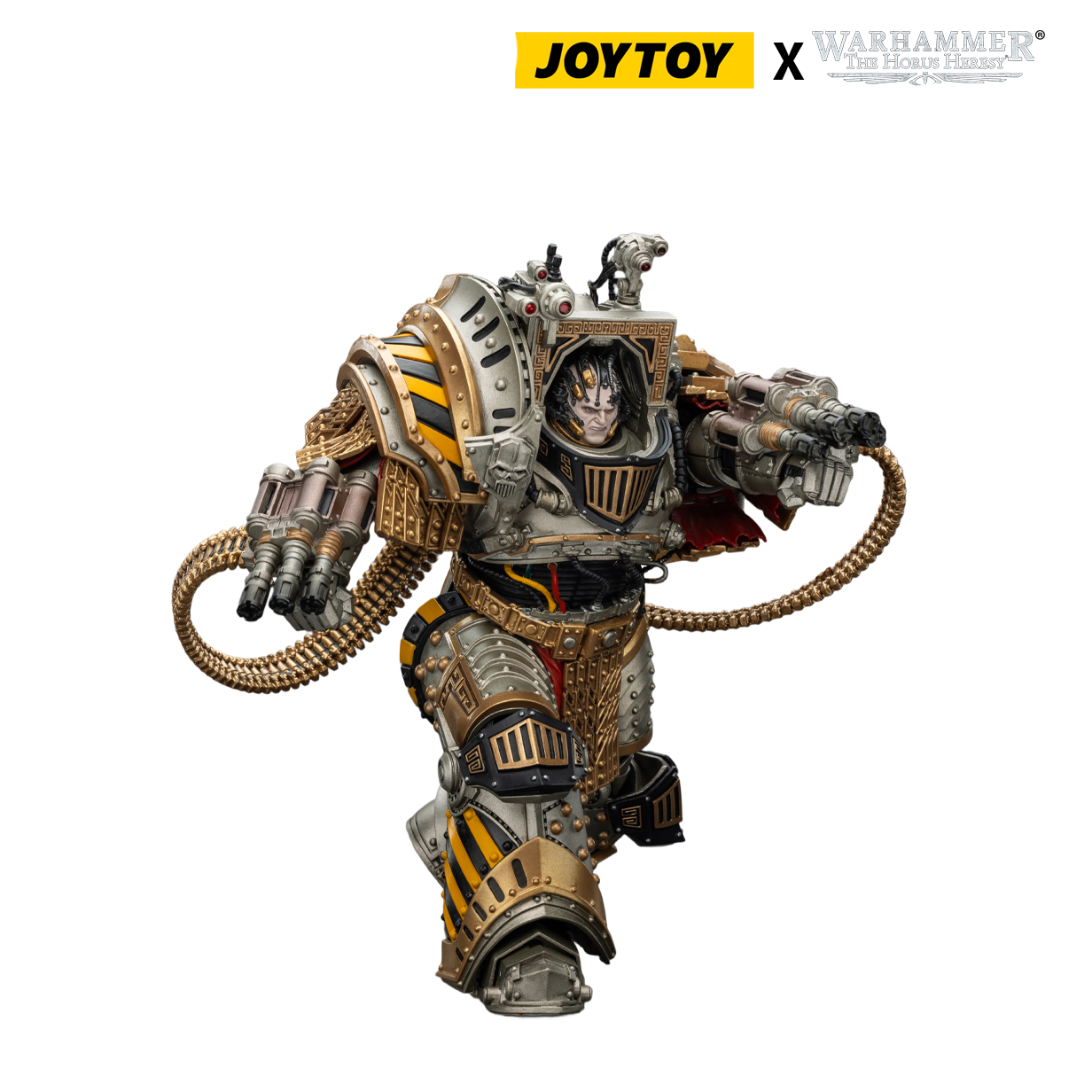JoyToy Warhammer The Horus Heresy Action Figure - Iron Warriors, Perturabo, Primarch of the IVth Legion (1/18 Scale) & Exclusive T Shirt Preorder