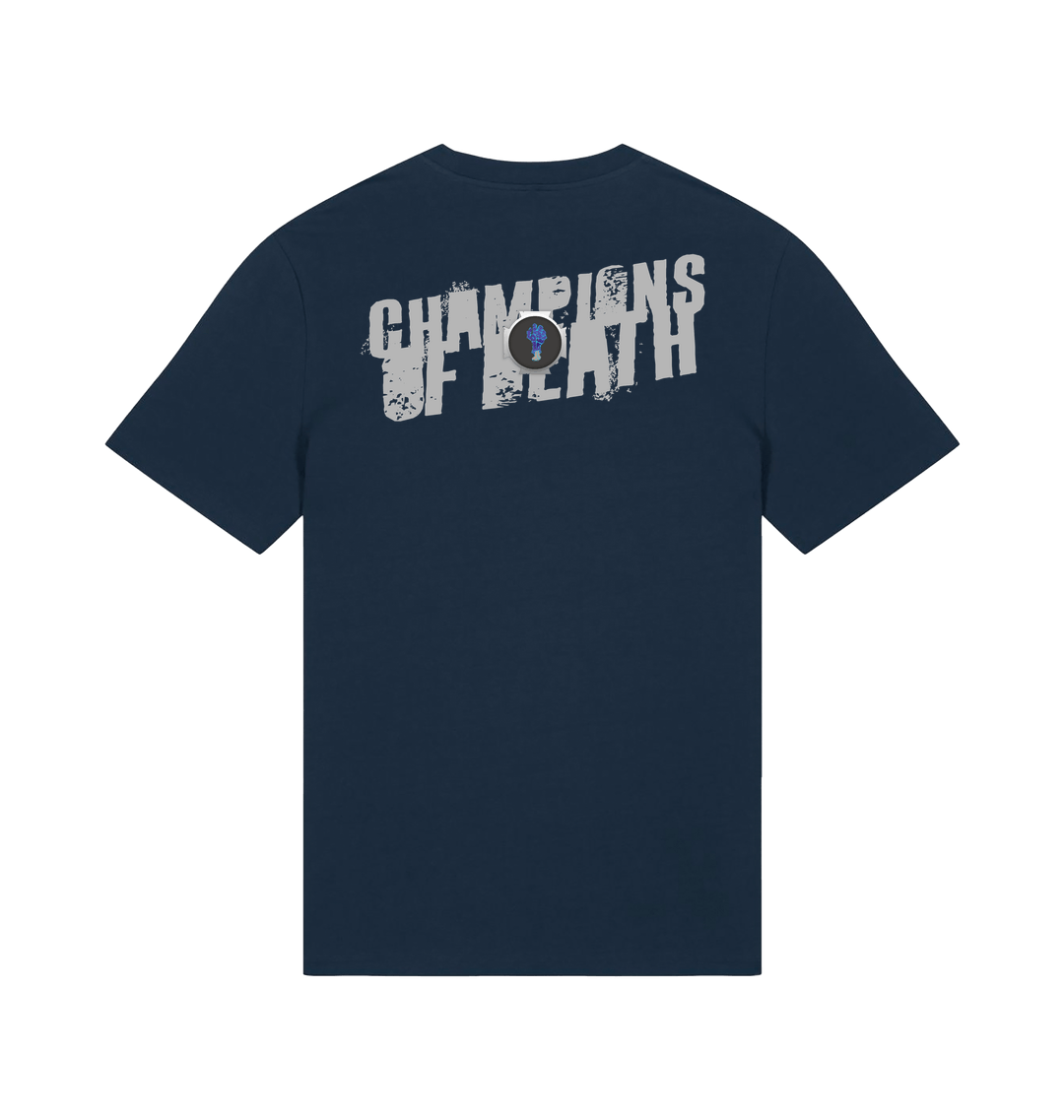 French Navy Printed T-shirt Back