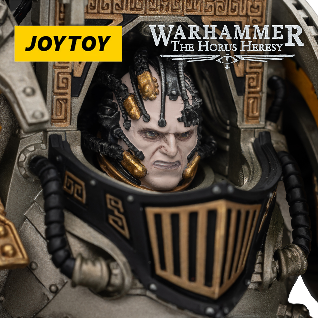 JoyToy Warhammer The Horus Heresy Action Figure - Iron Warriors, Perturabo, Primarch of the IVth Legion (1/18 Scale) & Exclusive T Shirt Preorder
