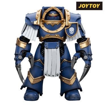 JoyToy Warhammer The Horus Heresy Action Figure - Ultramarines Cataphractii Terminator Squad Terminator with Lightning Claws (1/18 Scale) Preorder