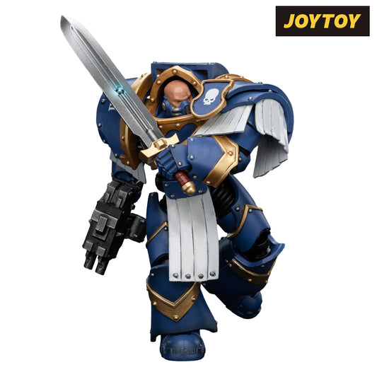 JoyToy Warhammer The Horus Heresy Action Figure - Ultramarines Cataphractii Terminator Squad Sergeant with Power Sword (1/18 Scale) Preorder