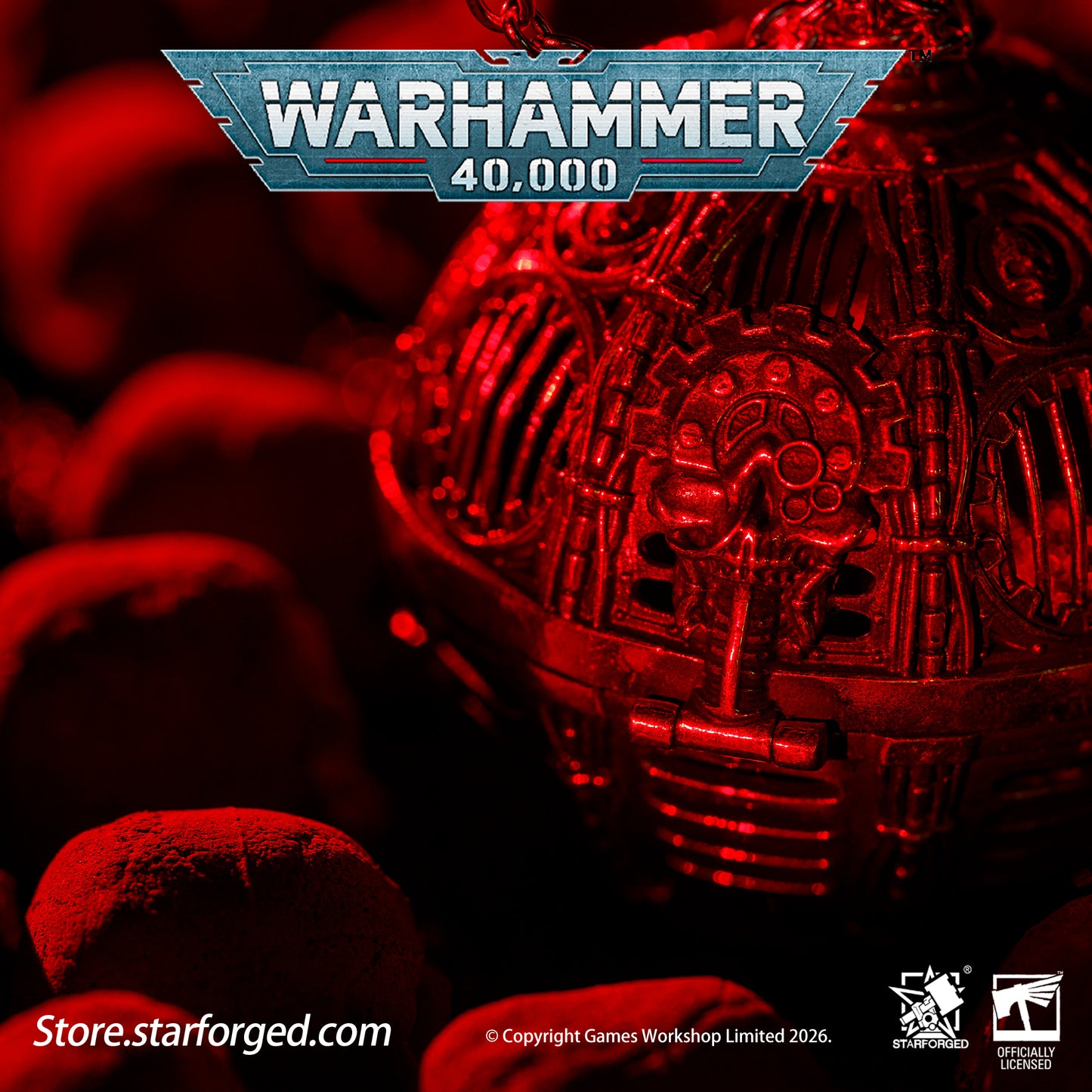 Starforged Warhammer 40,000 Adeptus Mechanicus Thurible with Stainless Steel Chain