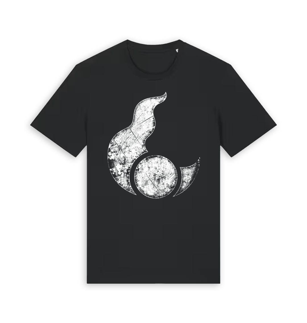 Black Printed T-shirt Front