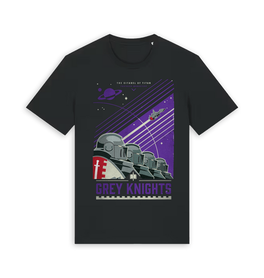 Black Printed T-shirt Front