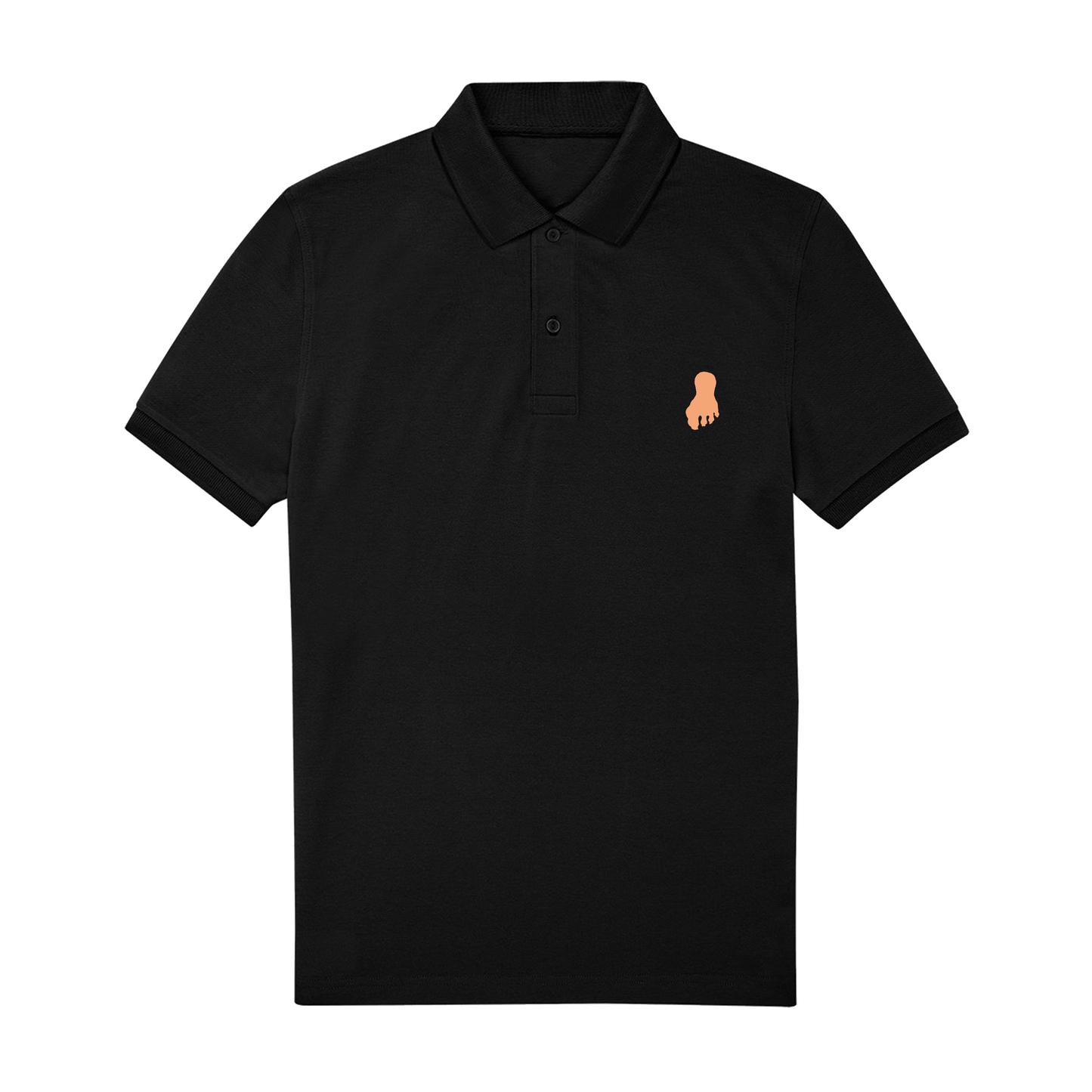 Black Polo Shirt Front