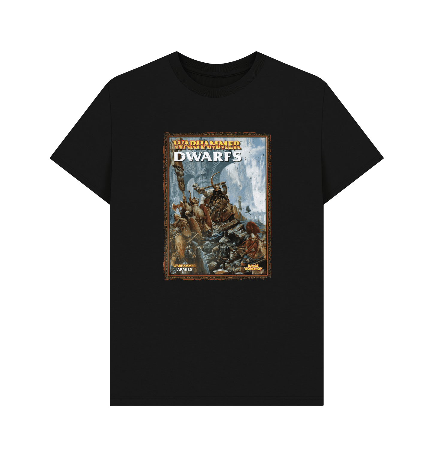 Black Warhammer Fantasy Battle 7th Edition - Dwarfs T Shirt