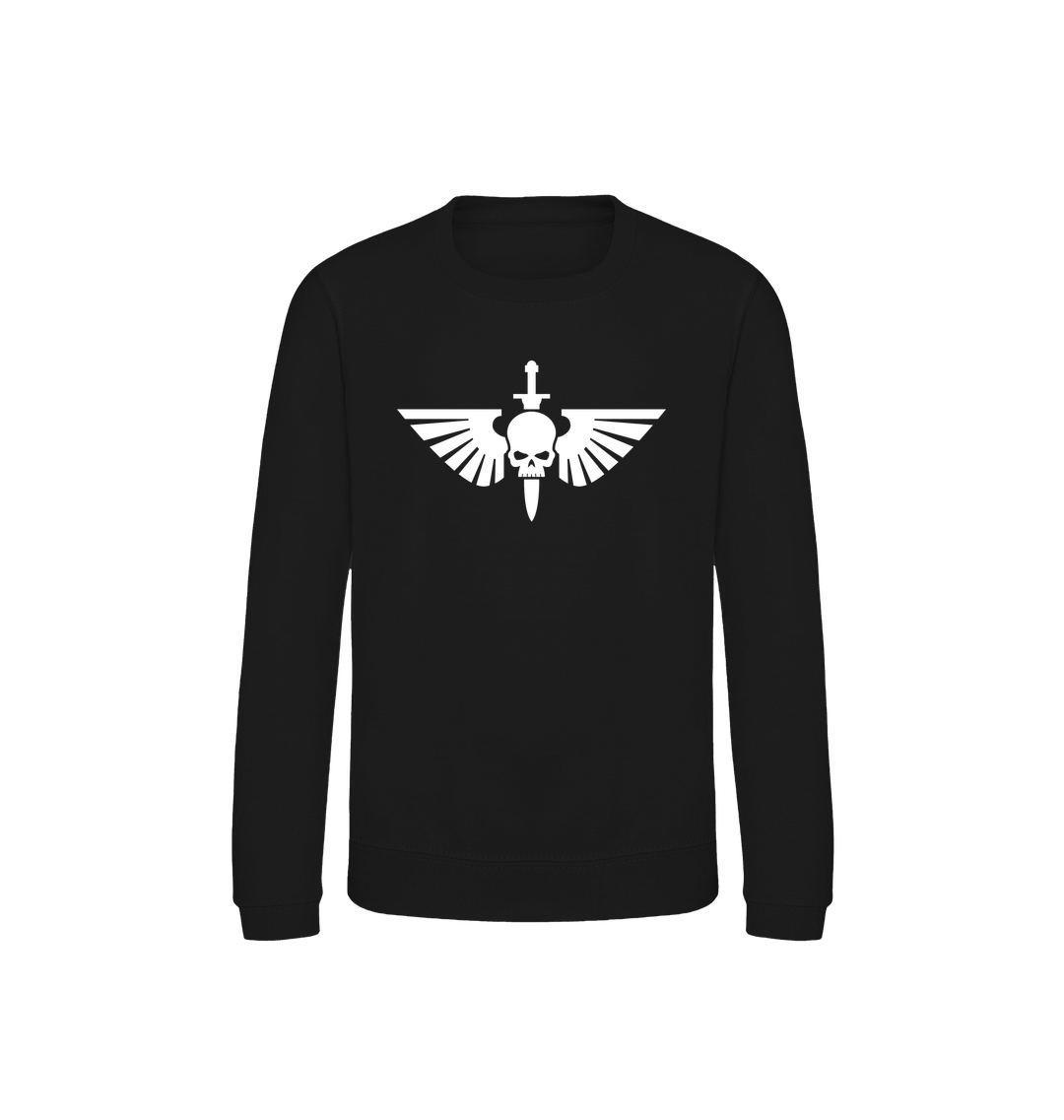 Deep Black Printed Sweater