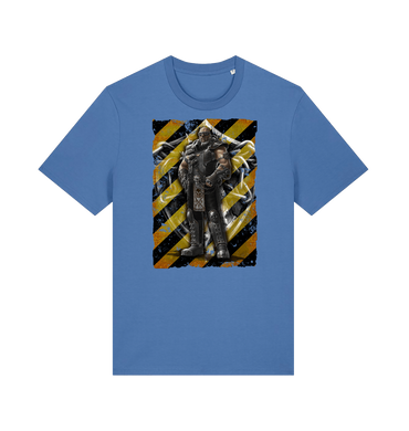 Bright Blue Printed T-shirt Front