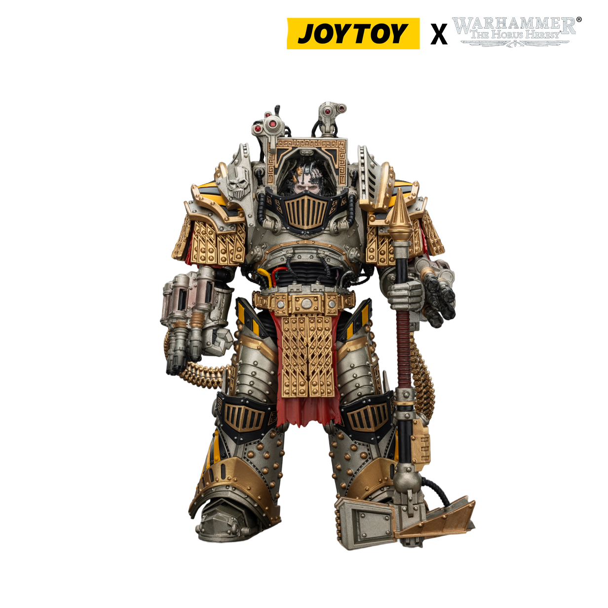 JoyToy Warhammer The Horus Heresy Action Figure - Iron Warriors, Perturabo, Primarch of the IVth Legion (1/18 Scale) & Exclusive T Shirt Preorder