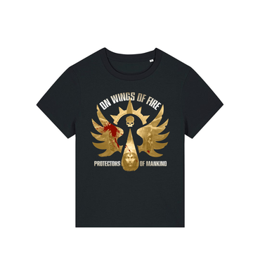 Black Printed T-shirt Front