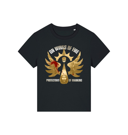 Black Printed T-shirt Front