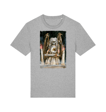 Heather Grey Printed T-shirt Front