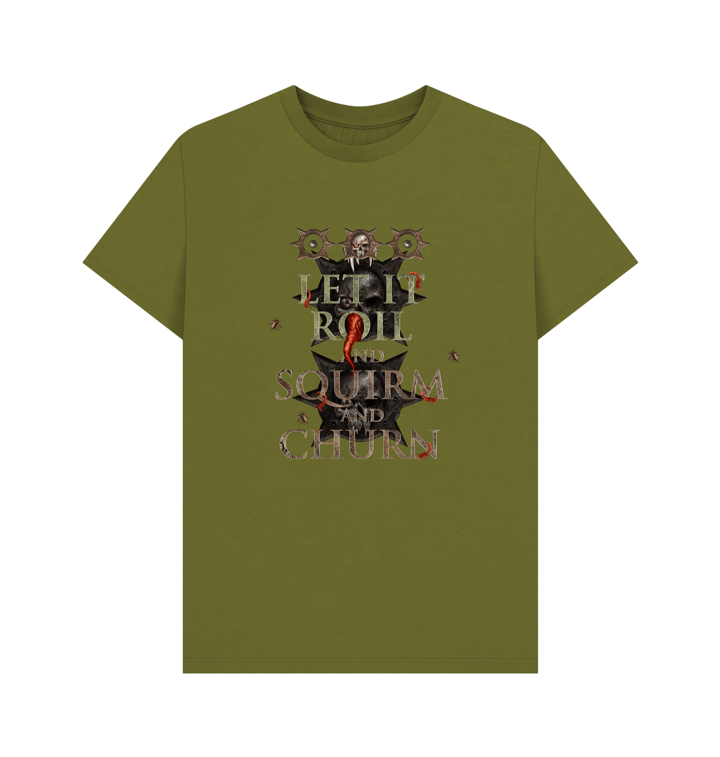 Moss Green Death Guard Roil, Squirm & Churn T Shirt