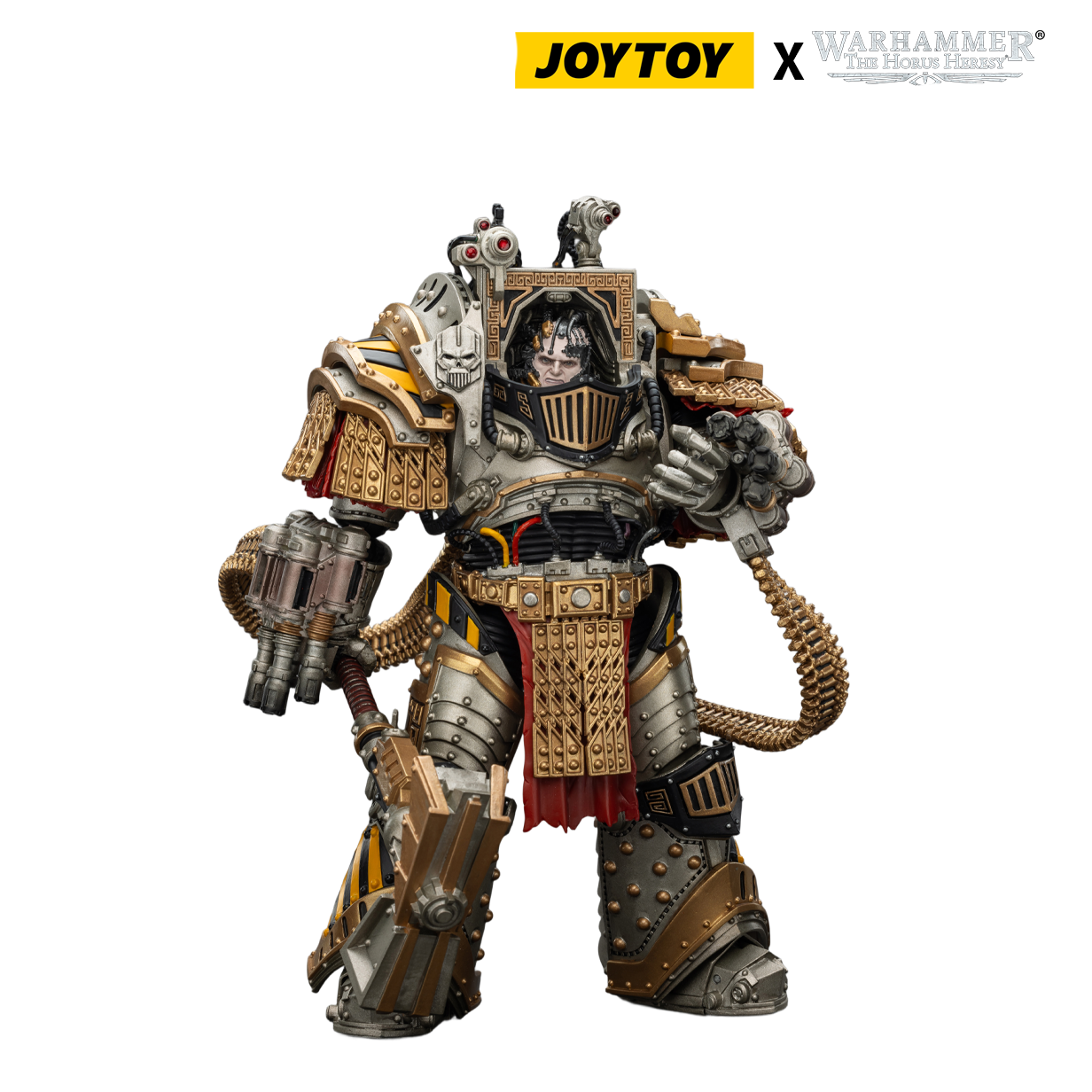 JoyToy Warhammer The Horus Heresy Action Figure - Iron Warriors, Perturabo, Primarch of the IVth Legion (1/18 Scale) & Exclusive T Shirt Preorder