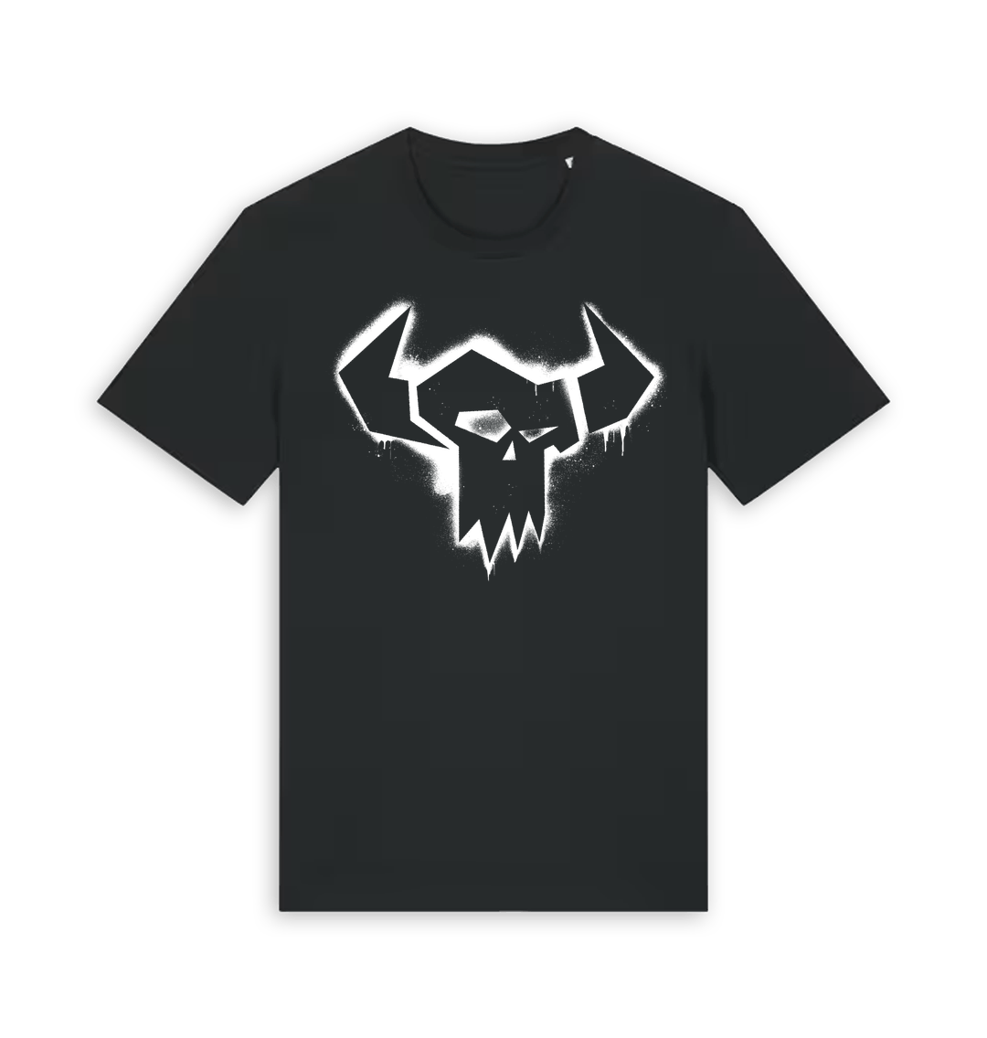 Black Printed T-shirt Front
