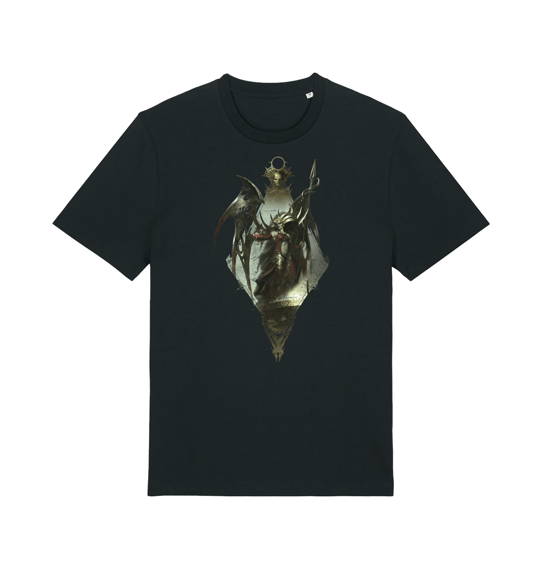 Black Printed T-shirt Front