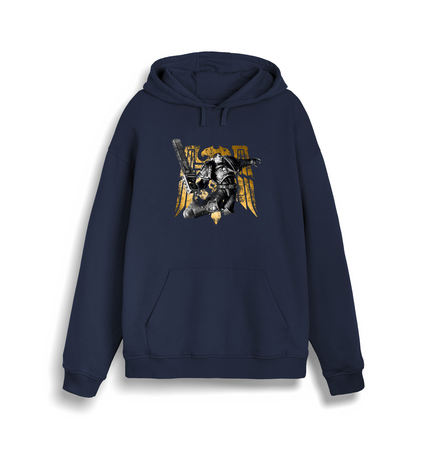 French Navy Printed Sweater Front