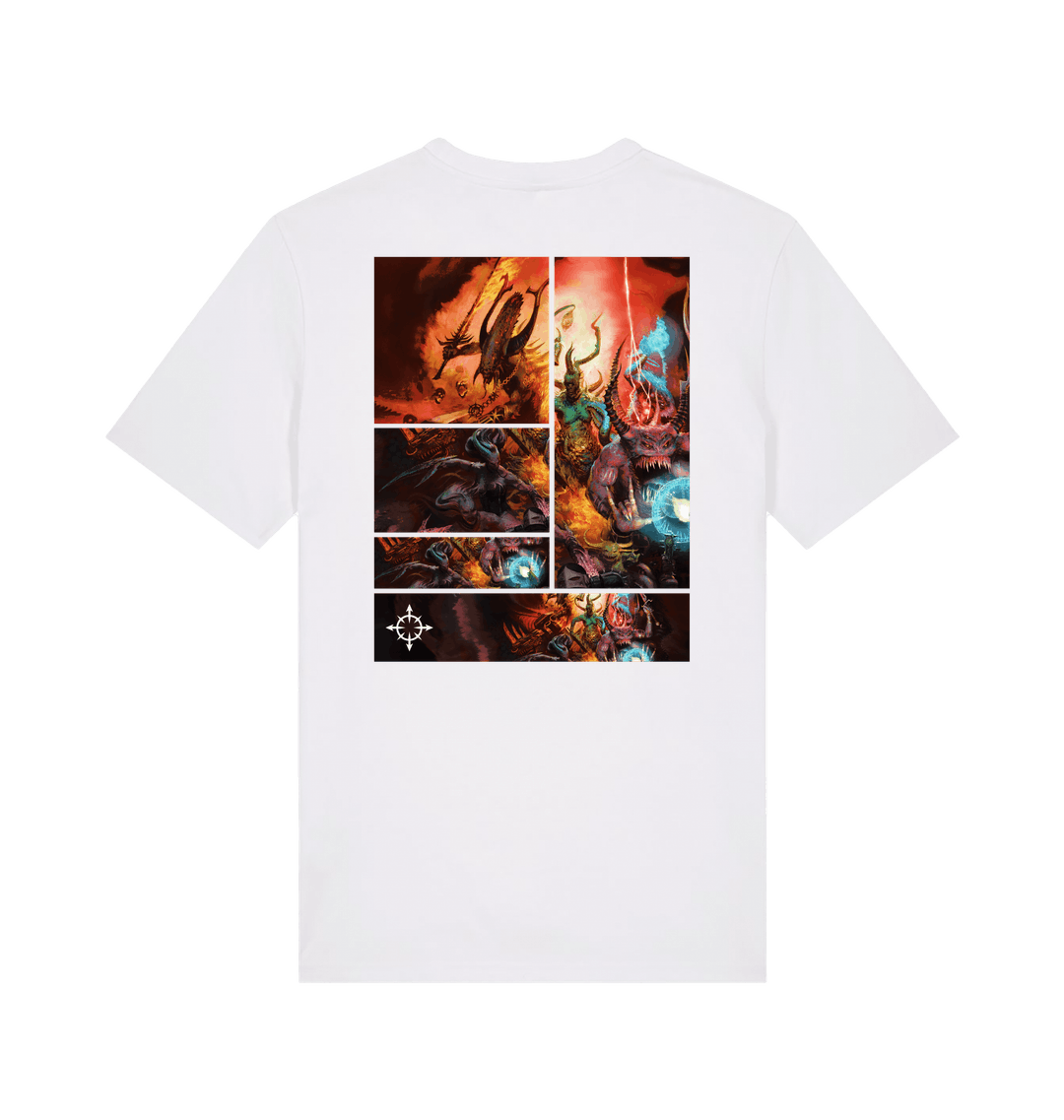 White Printed T-shirt Back