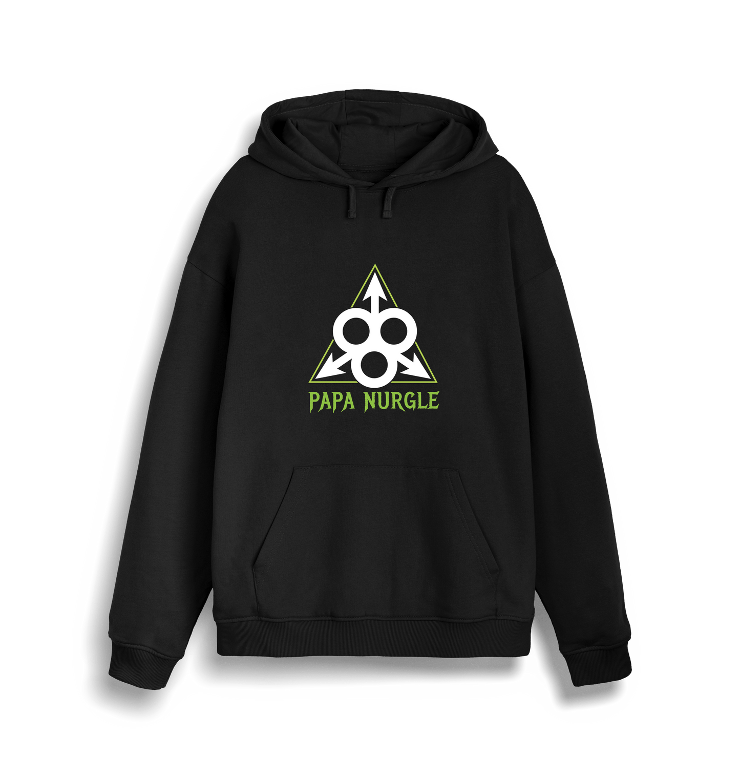 Black Printed Sweater Front