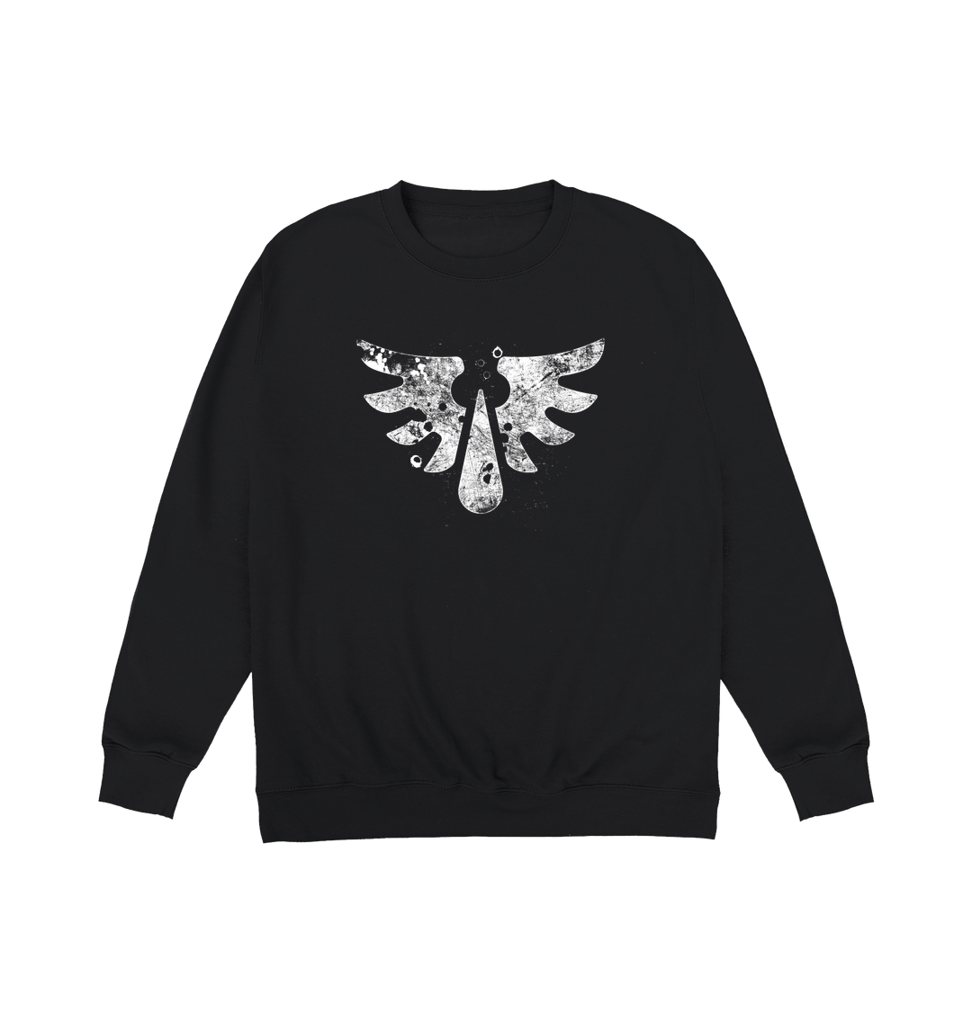 Deep Black Printed Sweater
