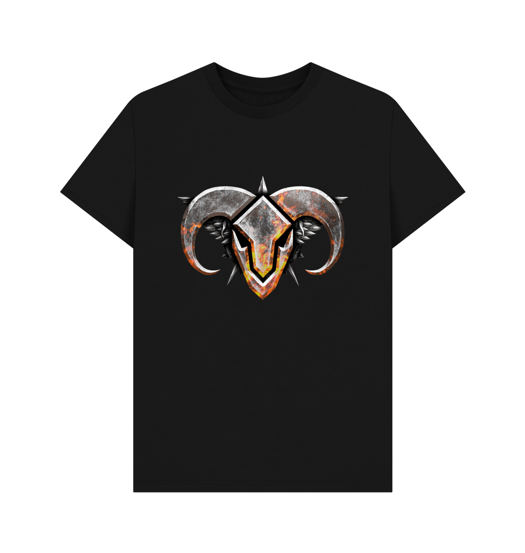 Black Printed T-shirt Front