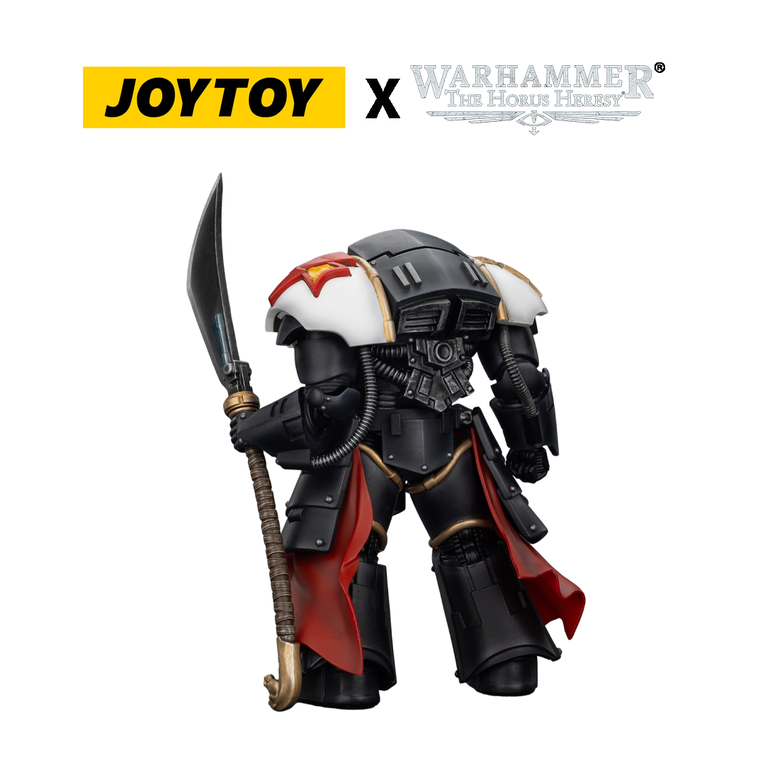 JoyToy Warhammer The Horus Heresy Action Figure - White Scars, Ebon Keshig Terminator 1 with Power Glaive (1/18 Scale)