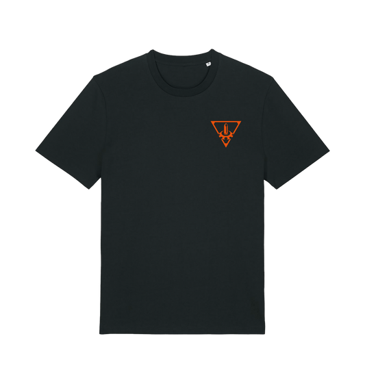 Black Printed T-shirt Front