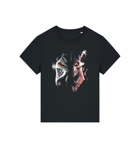 Black Printed T-shirt Front