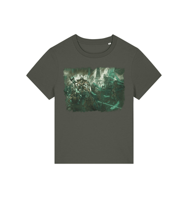 Khaki Printed T-shirt Front