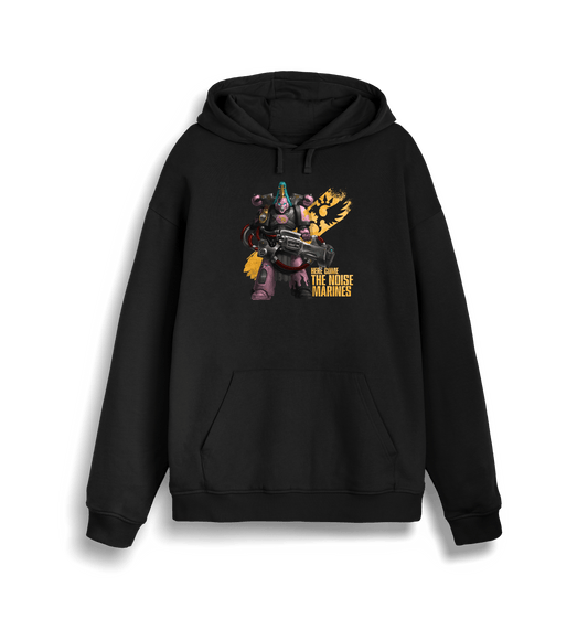 Black Printed Sweater Front