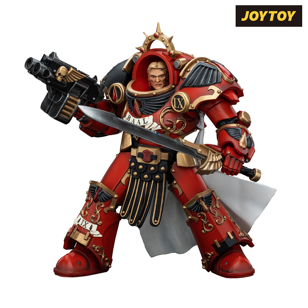 JoyToy Warhammer The Horus Heresy Action Figure - Blood Angels, Legion Praetor with Tartaros Terminator Armour (1/18 Scale)