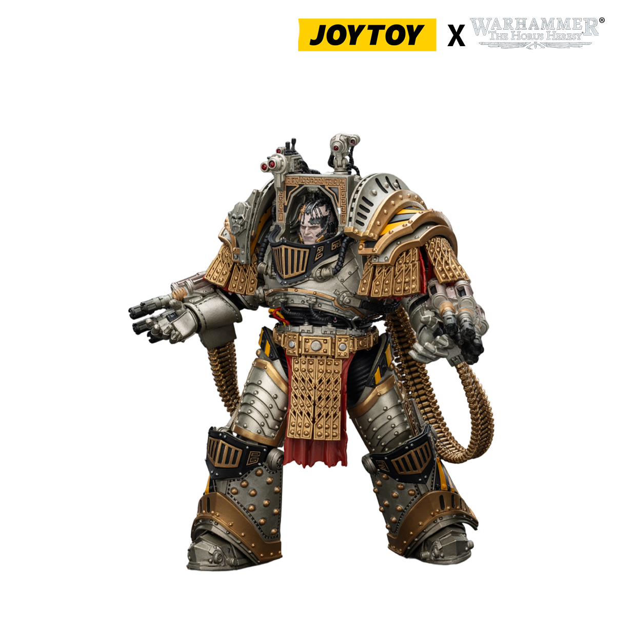 JoyToy Warhammer The Horus Heresy Action Figure - Iron Warriors, Perturabo, Primarch of the IVth Legion (1/18 Scale) & Exclusive T Shirt Preorder