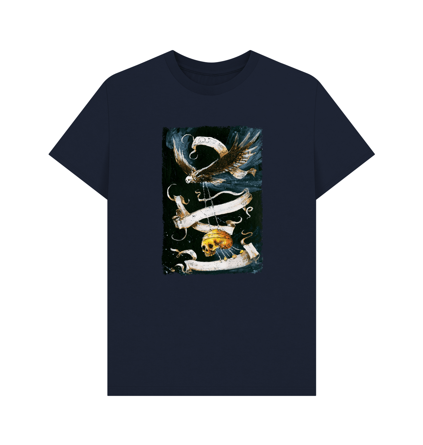 Navy Blue GRIMDARK - Scrolls T Shirt