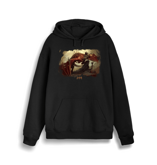 Black Printed Sweater Front