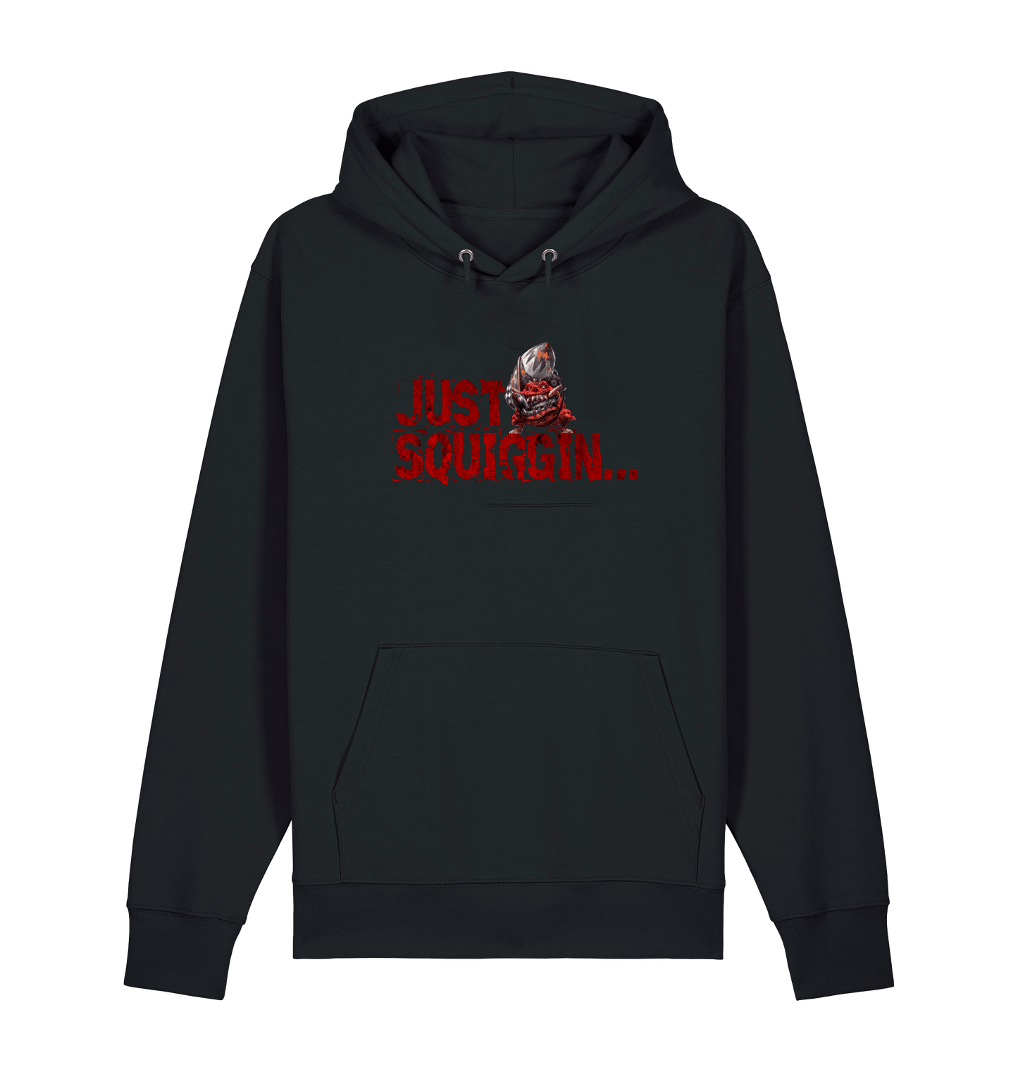 Black Printed Sweater Front