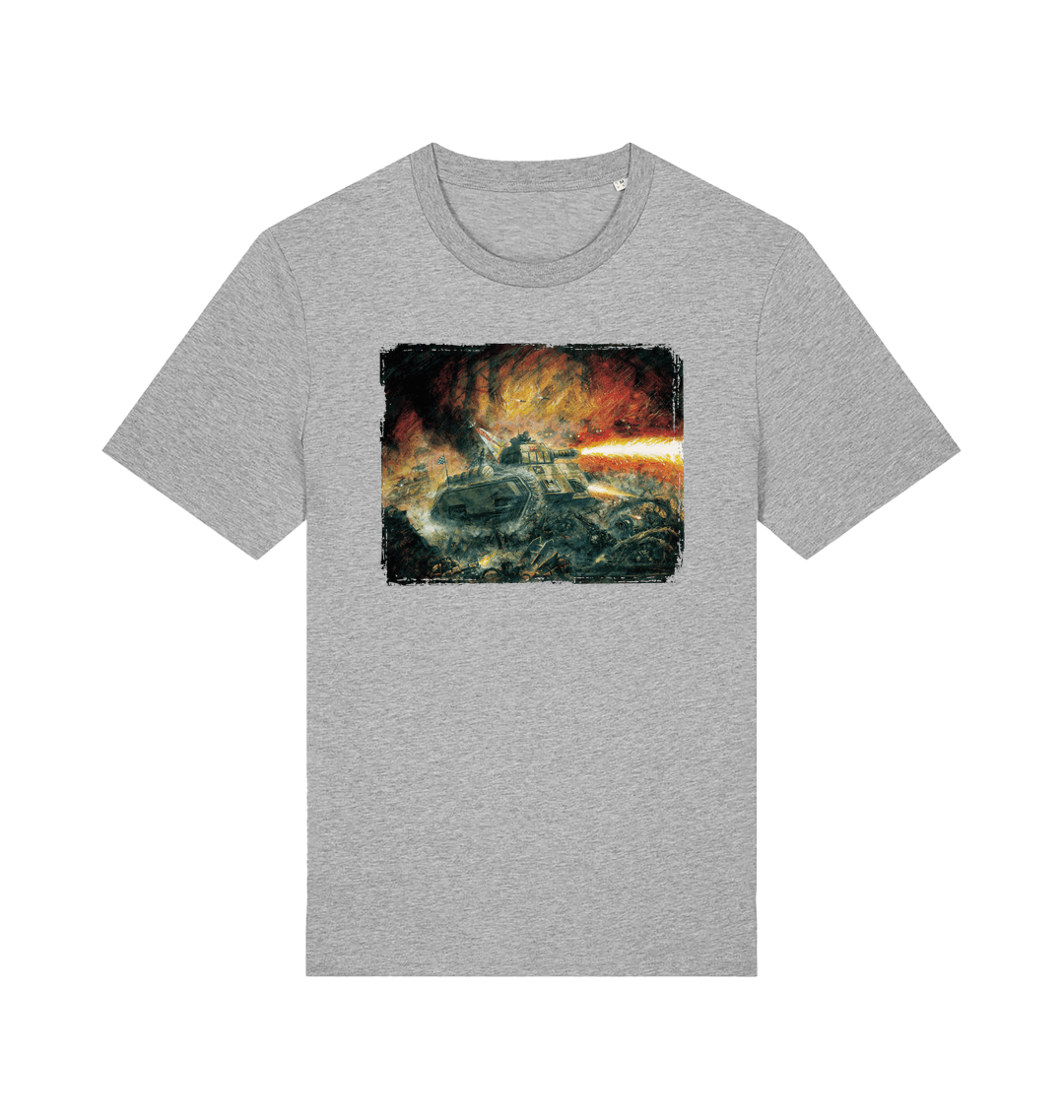Heather Grey Printed T-shirt Front