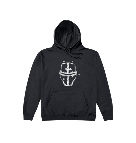 Deep Black Printed Hoody