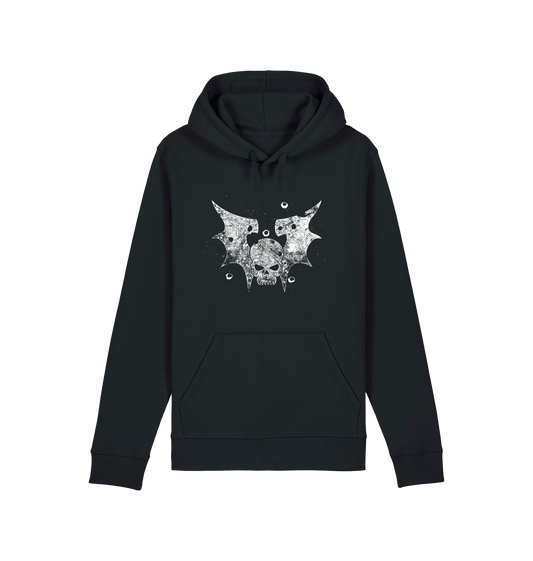 Black Printed Hoody Front